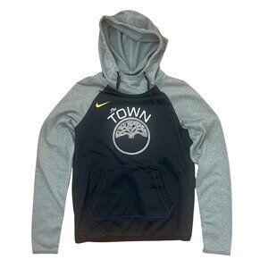 Nike The Town Golden State Warriors Therma-fit Black Gray Men Hoodie Size XS